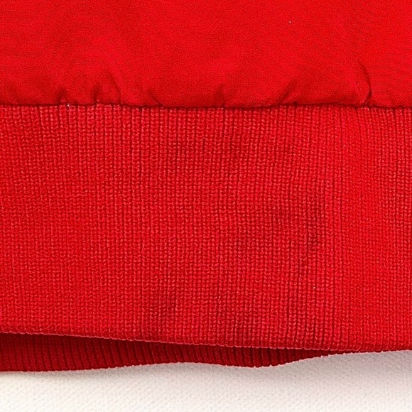 Red Snap Nylon Jacket Sporty Pullover Vintage Windbreaker Coat Primary Size XXL - Picture 4 of 16